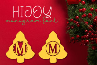 Hijoy: A Festive Monogram Font for Christmas Crafts