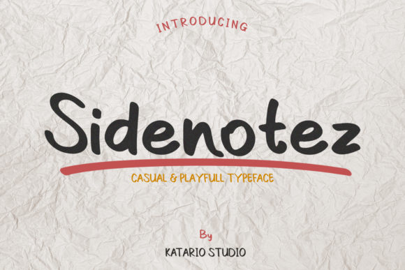 Sidenotez: The Casual Script Font That Fits Modern Branding Like a Well-Worn Jacket